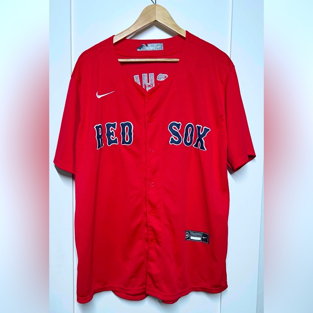 Nike Yoshida Boston Red Sox Button #7 Shirt Jersey MLB Baseball Sewn XL Stitched